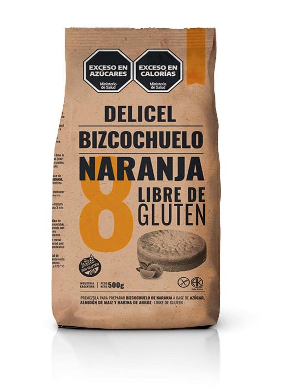 Caja Premezcla Para Bizcochuelo Naranja X 500 Gr X 12 U